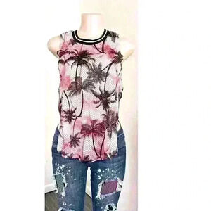 self esteem hi-low open side sleeveless Women summer  top Size S Small